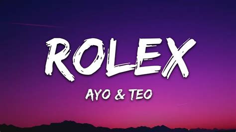 rolex ayo & teo lyrics|alexa play rolex.